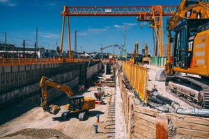  Die Startbaugrube für die TBM an der Donnersbergerbrücke im Dezember 2022: Kommen Sie mit auf eine der spannenden und exklusiven STUVA-Exkursionen unter Tage! 