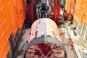  1	The launch shaft for the Scarborough subway extension 