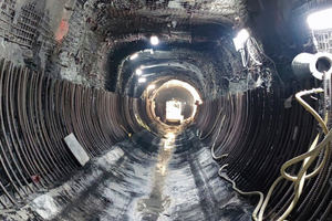  4	One of the feeder tunnels of the new pumping station 