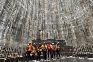  3	The deepest shaft of the new pumping station 