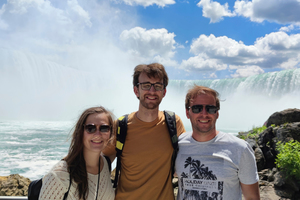  6	The three STUVA Young Talent Award winners at Niagara Falls 