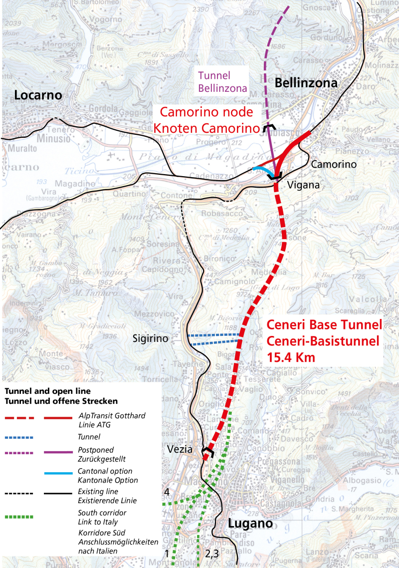 ceneri base tunnel current construction status and prospects tunnel