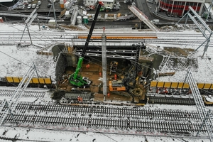  6	Construction of large bored piles in the SBB railway embankment 