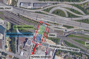  	Übersicht Teilprojekt Tunnel Hagnau 