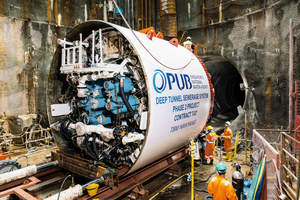  19 Tunnelbohrmaschinen haben insgesamt 49 km neue Abwasserleitungen für die Phase 2 des „Deep Tunnel Sewerage System“ in Singapur aufgefahren 