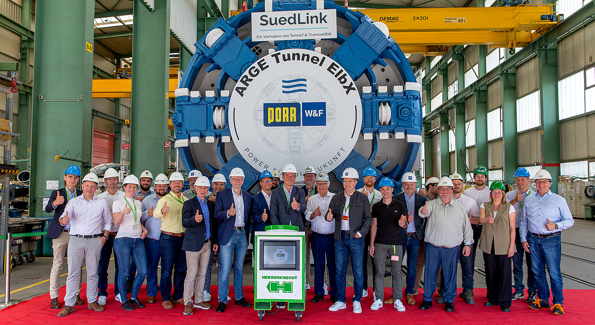 Tunnel Boring Machine Delivered for Elbe River Crossing of SuedLink ...