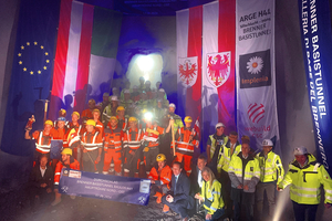  First breakthrough of the Brenner Base Tunnel on Austrian territory in the Main Tunnel East – North, Lot H41 