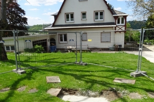  	Mit Beton verfüllter Verbruchbereich 