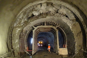  	Stützkonstruktion für Bestandstunnel 