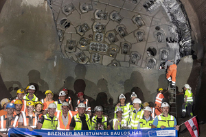  After around 26 months of tunnelling, TBM Ida completed the first breakthrough of the main tunnel bore on the Austrian side at the end of August 2025 