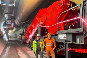  Christian Pirchler, Leiter Maschinentechnik der ARGE H 41, und Janek Mettler, Bereichsleiter Anlagenbau bei GIPO AG 