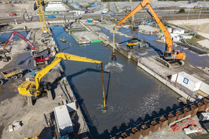  4	Dredging of the excavation pit in section N4 