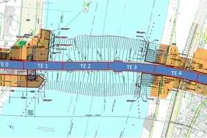  1	The centrepiece of the A281 link road near Bremen is the almost 1.1 km long immersed tunnel in the Weser river 