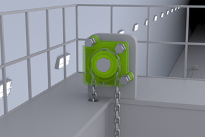  Das 2-in-1 Komplettsystem Pi-Gamma eignet sich für horizontale/ansteigende und vertikale Anwendungen 