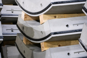  Tested, approved, and ready to go. The finished segments are stored and can be retrieved as needed 