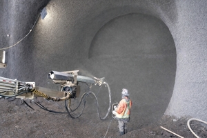  Tunnel construction with sprayed concrete 