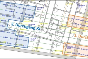  13	Overview of the second and third cycles of preparatory grouting (second cycle = blue, third cycle = orange) 