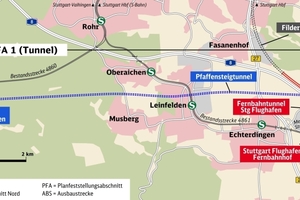  Construction work on the 11 km Pfaffensteig Tunnel started in October 2026 