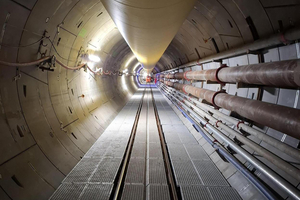  16	Tunnel with track substructure installed during tunnelling 