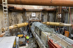  9	TBM ELSA during assembly and launching procedure 
