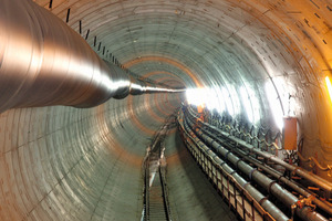  View of the completed tunnel bore  