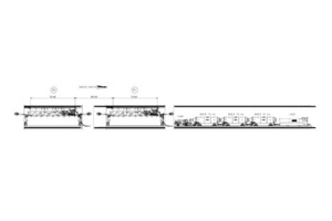  Tunnel forms during concrete casting, longitudinal view 