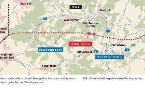  1	Trassenverlauf des PFA 2.2 