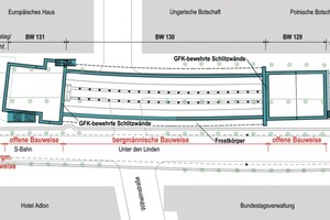 3  Lageplan U-Bahnhof Brandenburger Tor 