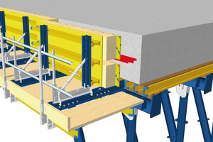  	When striking, it is optimal first to draw the panels back on a slide in order to avoid damage to the waterstops through lowering 