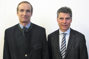  Prof. Purrer und Prof. Bergmeister leiten den BrennerCongress (v.l.) 