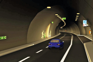  3D graphic visualization of the new tunnel 