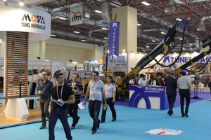  Besucher aus 20 Nationen besuchten die dreitägige Tunnel Expo in Istanbul, die zusammen mit der Mining Expo in benachbarten Messehallen veranstaltet wurde 