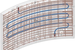  1  Energy segment provided with absorber pipes at the reinforcement cage coupled in the annular joint     