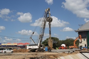  Bauarbeiten Albrook Terminal – Startpunkt der TBM S-680 „Marta“ im Januar 2012 