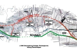  Lageplan der Ortsdurchfahrt Schaala in Thüringen  