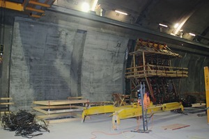  Vault area: Meva wooden beam formwork with Mooser formwork vibrators 