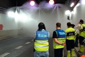  Activation of FFFS in the commissioning test of M30 tunnels in Madrid, Spain [8] 