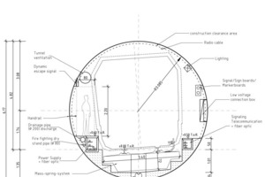  Metro tunnel cross-section 