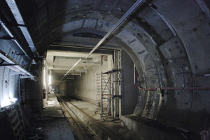  View from the tunnel of the future Kadiköy Metro station 