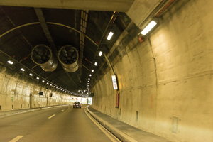  The FEDRO has invested 128 million Swiss francs since 2008 to increase safety in the Belchen Tunnel on the A2 motorway  