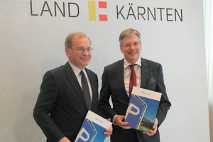  In late February ASFINAG board member Alois Schedl (left) together with the governor of Kärnten Dr. Peter Kaiser presented the 2017 investments for traffic safety, relieving congestion and maintaining the existing infrastructure 