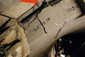  Spalling given contact between segment and shield tail 