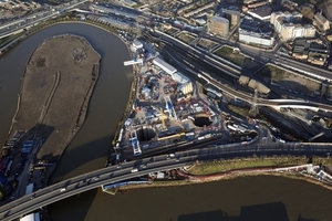  <div class="bildtext_en">After breaking through at Stepney Green TBM Ellie will start her next journey towards Victoria Dock Portal from the Limmo Peninsula (above)</div> 