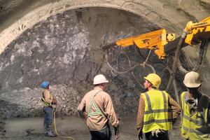  Mechanical drilling at the south portal 