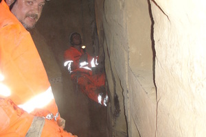  Martin Ziegler visiting the face of the Katzenberg Tunnel 