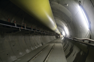  The segment lined 6 km long exploratory bore to determine the geology underlying the Brenner Pass in the Alps Mountain Range 