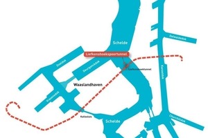  Überblick über das Hafengebiet von Antwerpen 