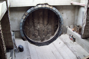  Parque de los Venados: window enabling the TBM to break though the diaphragm wall 