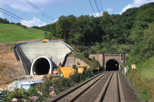  Bau des neuen Bebenroth-Tunnels zwischen Werleshausen und Eichenberg auf der Nord-Süd-Strecke  