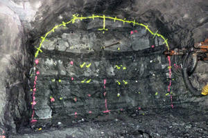  Ortsbrust mit Bohrschema 